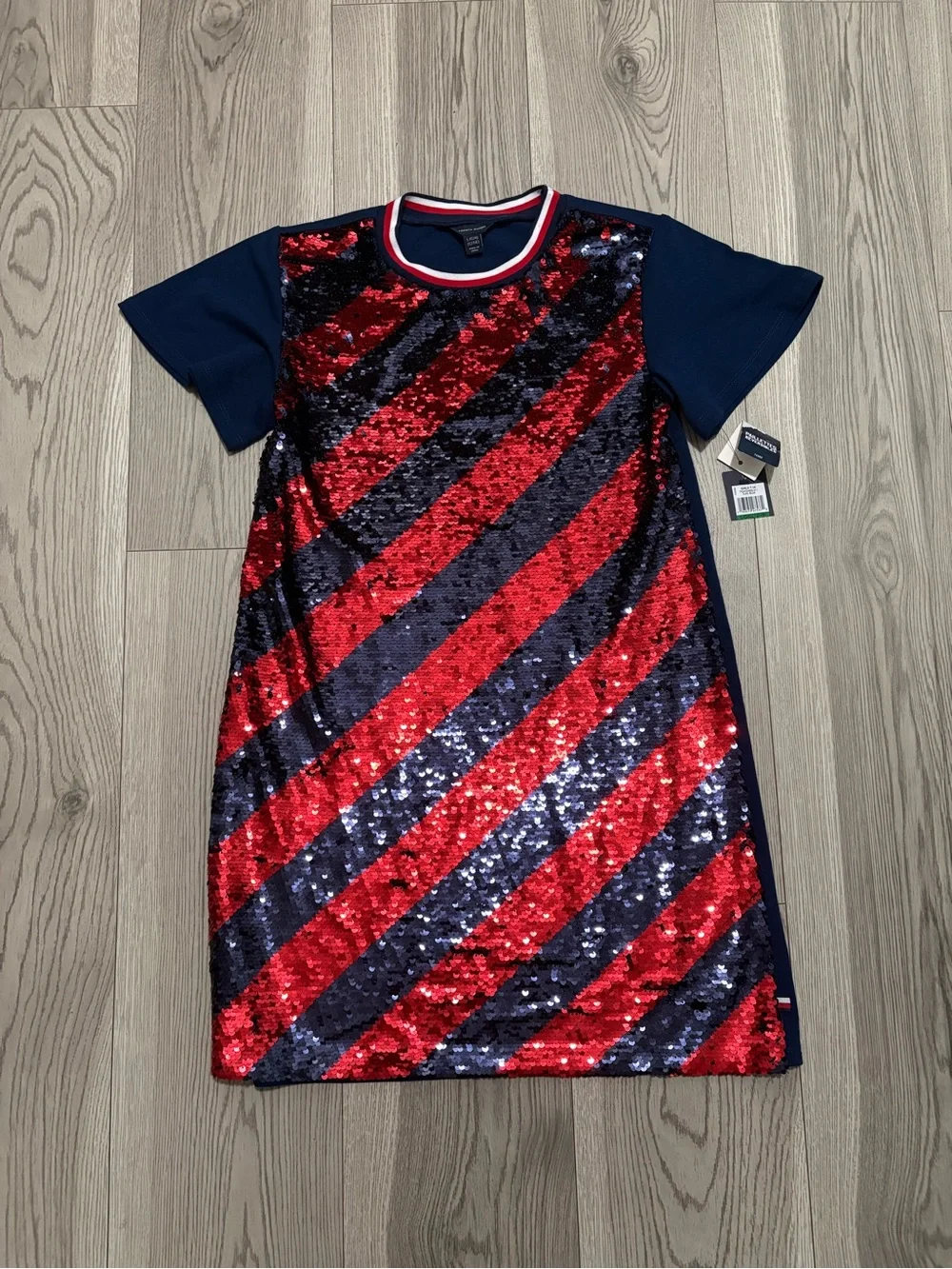 Tommy Hilfiger Girls Sequin Dress Size 12/14